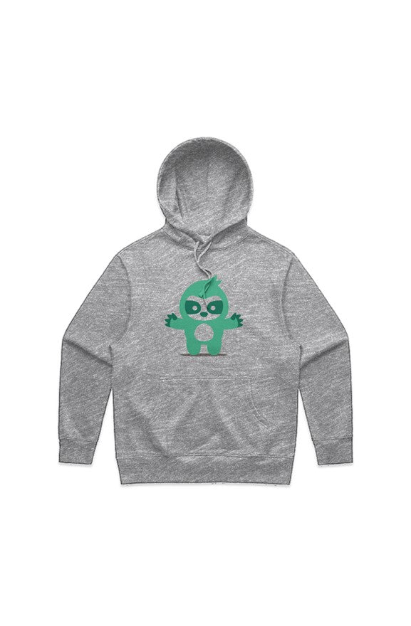 MENS HEAVY HOOD GREY GREEN PLAITOE