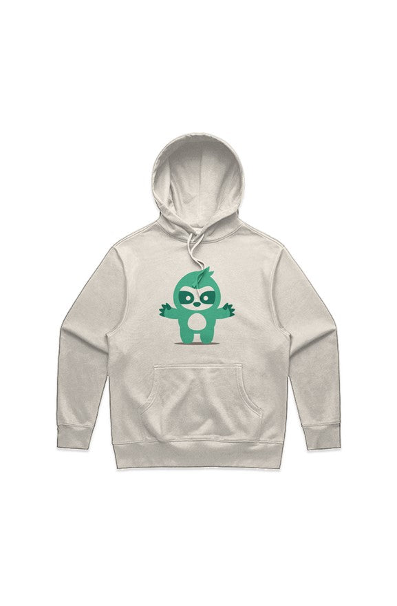 MENS HEAVY HOOD ECRUE GREEN PLAITOE