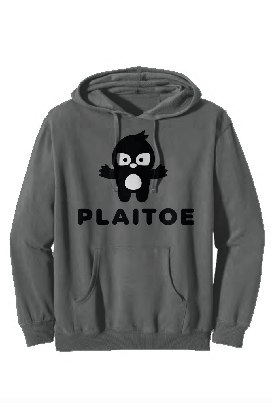 Unisex Hoodie Grey with Black Sloth