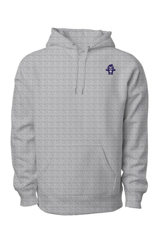  Premium Heavyweight Cross Grain Hoodie light grey