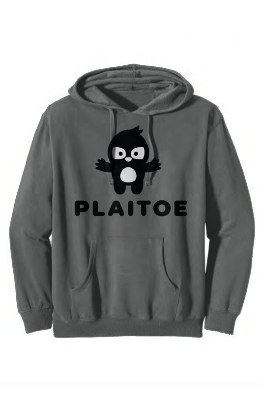 Unisex Hoodie Grey with Black Sloth